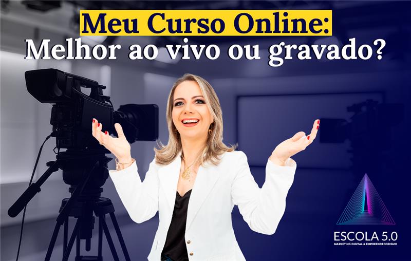 Meu curso online: Melhor gravado ou ao vivo? Profa PhD Renata Correa.